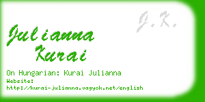 julianna kurai business card